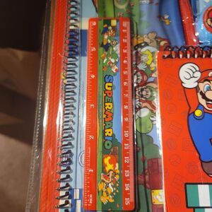 Super Mario Bros. 11 Piece Stationery & School Kit Official Nintendo Product